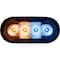 Buyers Products 6 Inch LED Oval Strobe Light with Amber/Blue LEDs and Clear Lens SL62AB - alternate 1